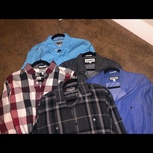 Lot of 5 Men’s Express Slim Fit Dress Shirts